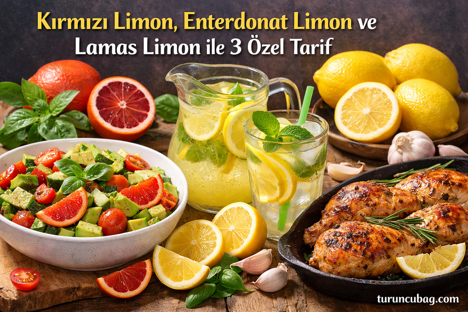 Kırmızı Limon, Enterdonat Limon ve Lamas Limon ile 3 Özel Tarif