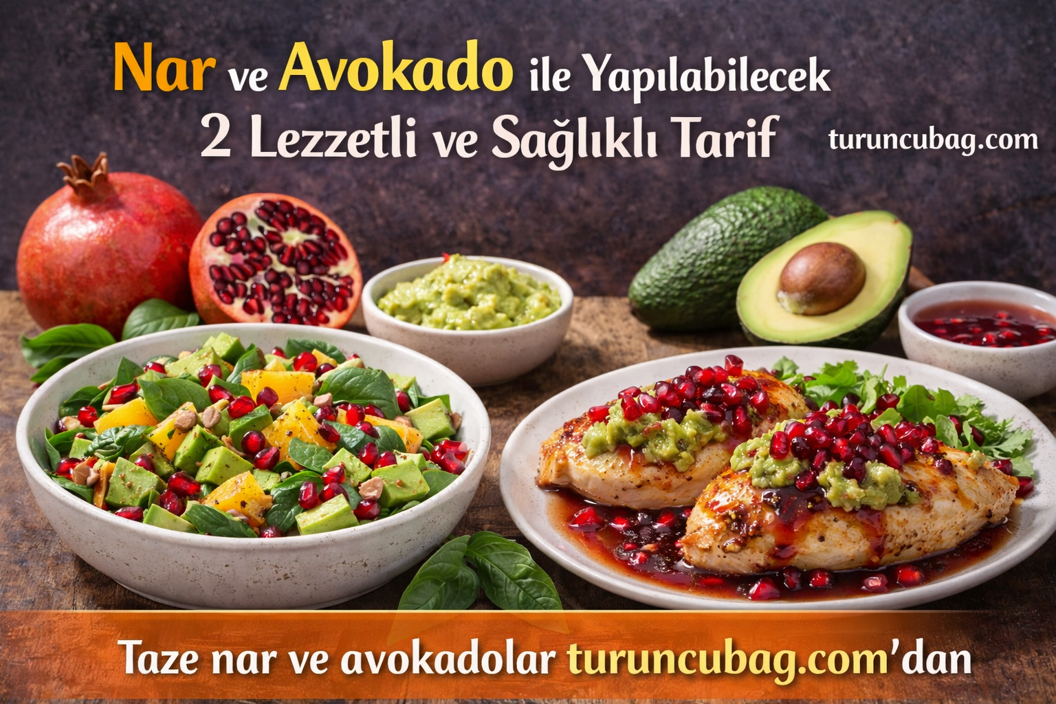 Nar ve Avokado ile Yapılabilecek 2 Lezzetli ve Sağlıklı Tarif